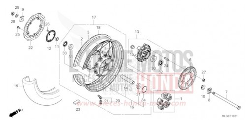 HINTERRAD (2) CRF1100D2P de 2023